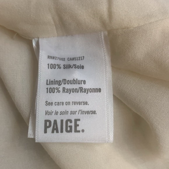 NWOT Paige Silk Mini Dress Size Medium - Picture 12 of 13